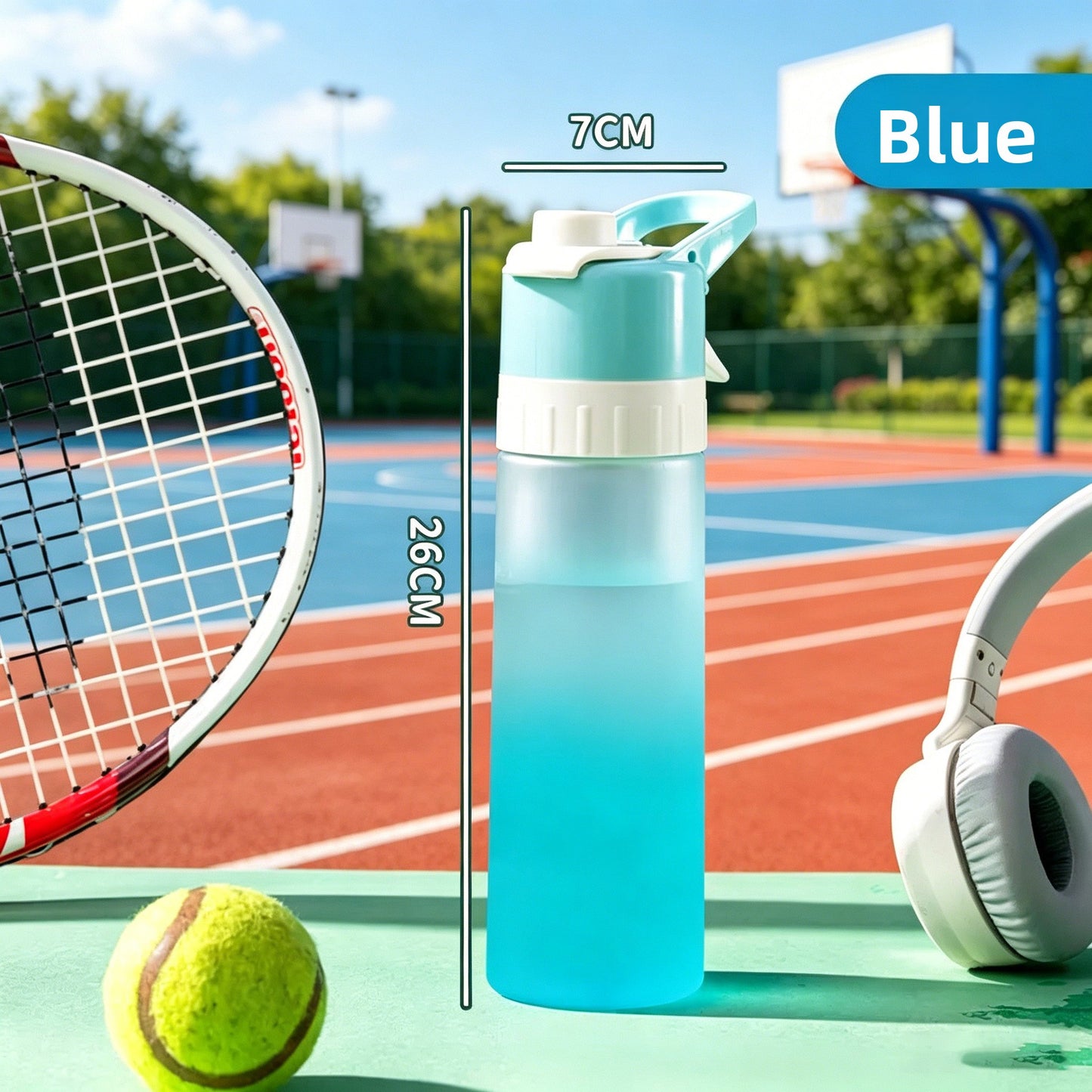 Spray Function Sports Water Bottle