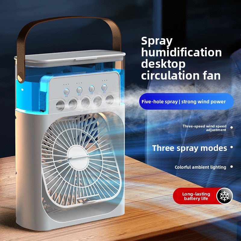 Spray humidifier fan