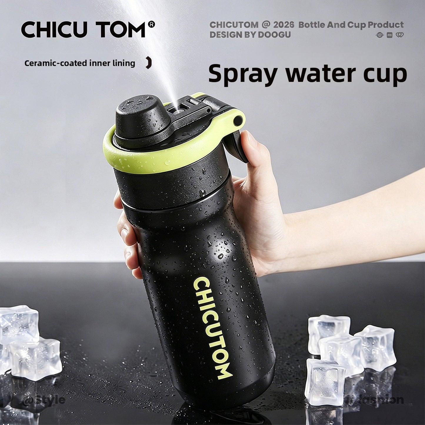 Spray Insulated Straw Cup for Kids