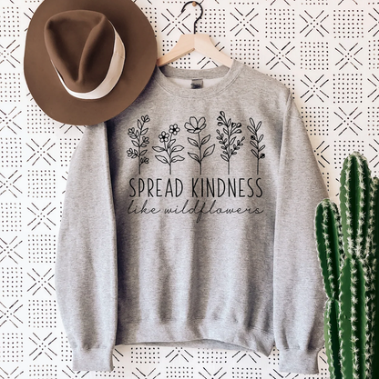 spread kindness printed sweater