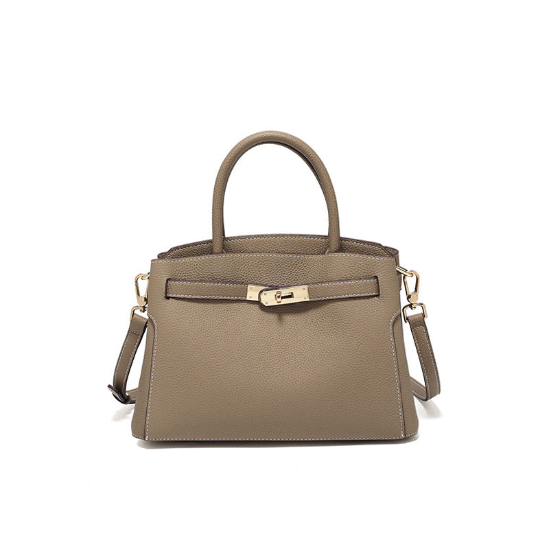 Spring and Summer TOGO first layer cowhide women's bag high-grade genuine leather bag large capacity commuter shoulder messenger bag