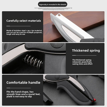 Spring-Loaded Kitchen Scissors