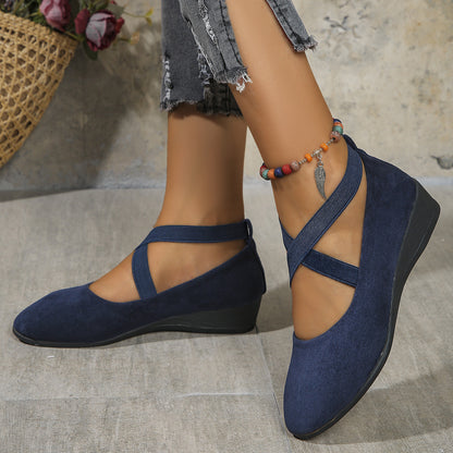 Spring New Pointed-Toe Wedge Flat Shoes