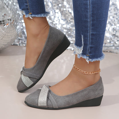 Spring New Pointed-Toe Wedge Flat Shoes