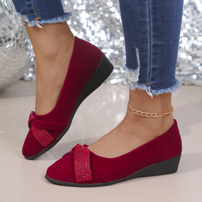 Spring New Pointed-Toe Wedge Flat Shoes