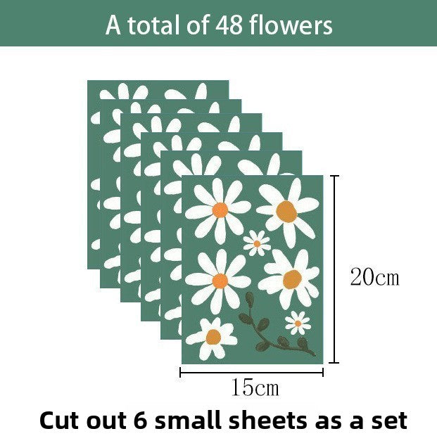 Spring Plant Flowers Daisy Wall Stickers Wall Decoration