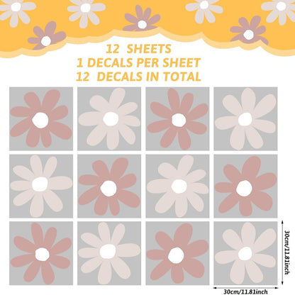 Spring Plant Flowers Daisy Wall Stickers Wall Decoration