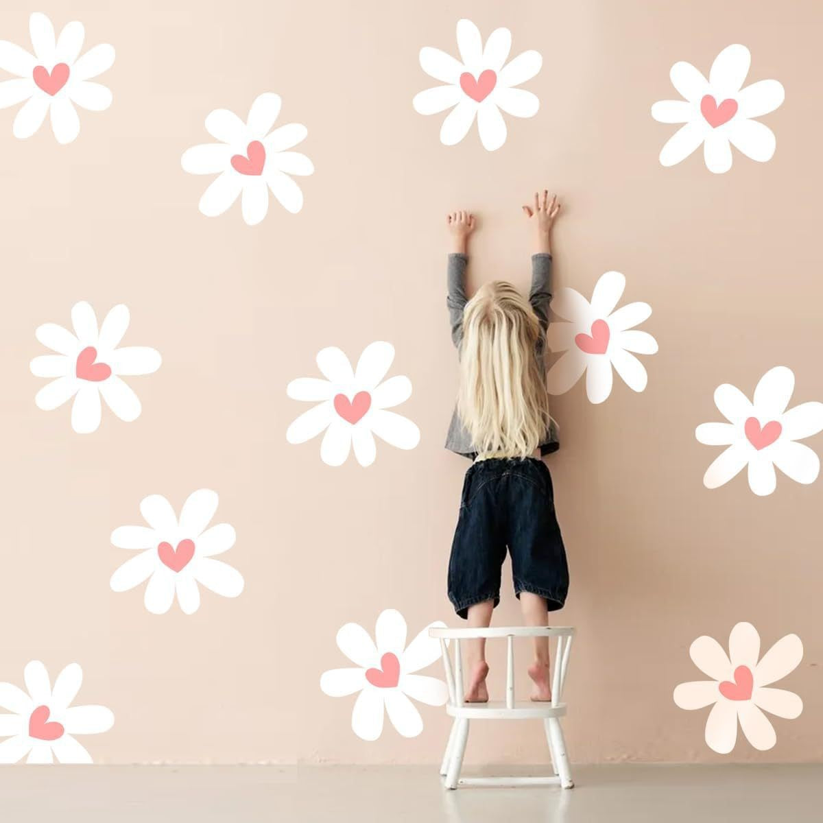 Spring Plant Flowers Daisy Wall Stickers Wall Decoration