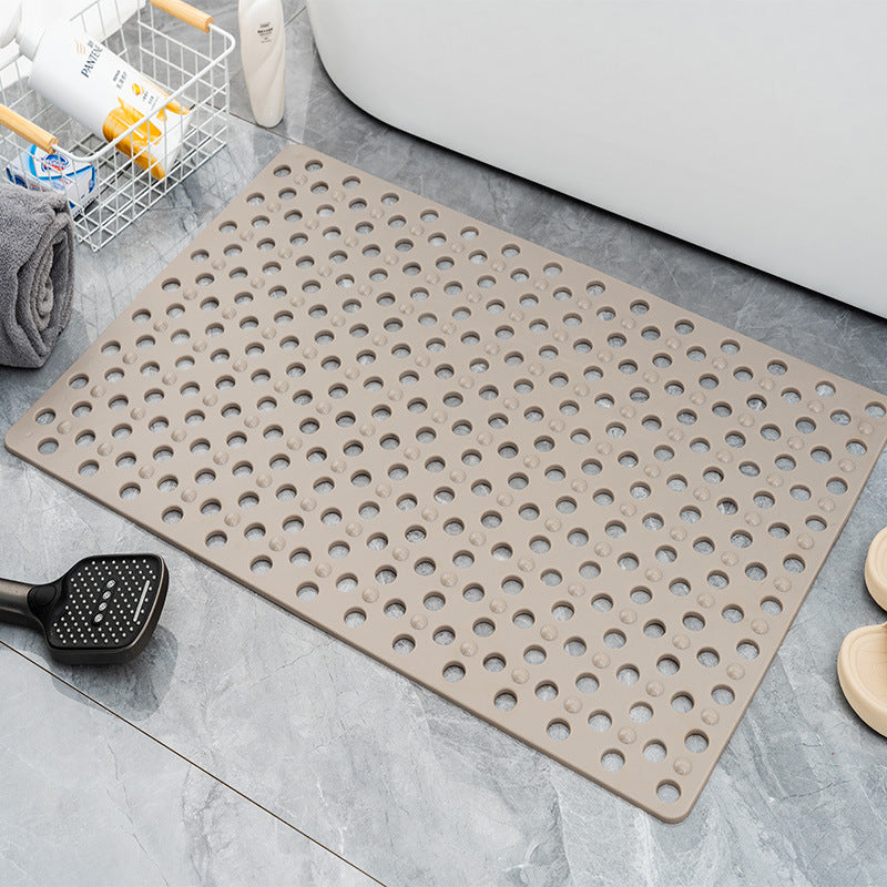 Square Anti-slip PVC Bath Mat with Drainage Holes