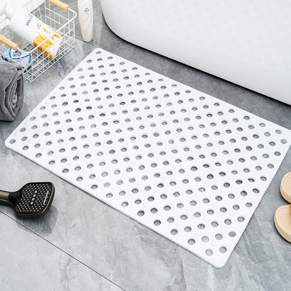 Square Anti-slip PVC Bath Mat with Drainage Holes