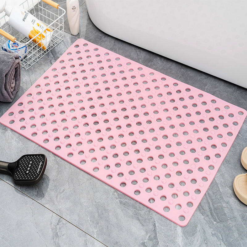 Square Anti-slip PVC Bath Mat with Drainage Holes
