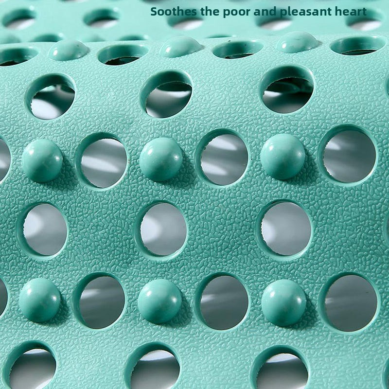 Square Anti-slip PVC Bath Mat with Drainage Holes
