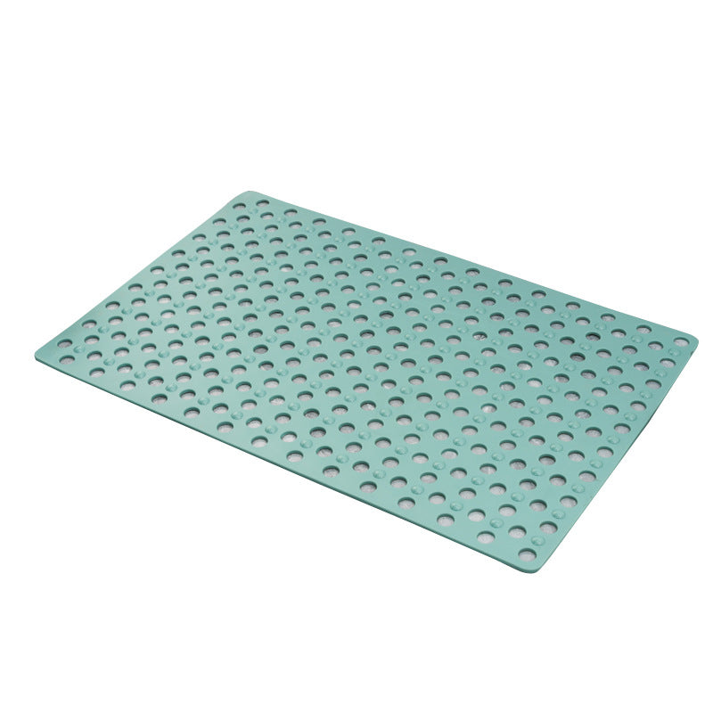 Square Anti-slip PVC Bath Mat with Drainage Holes