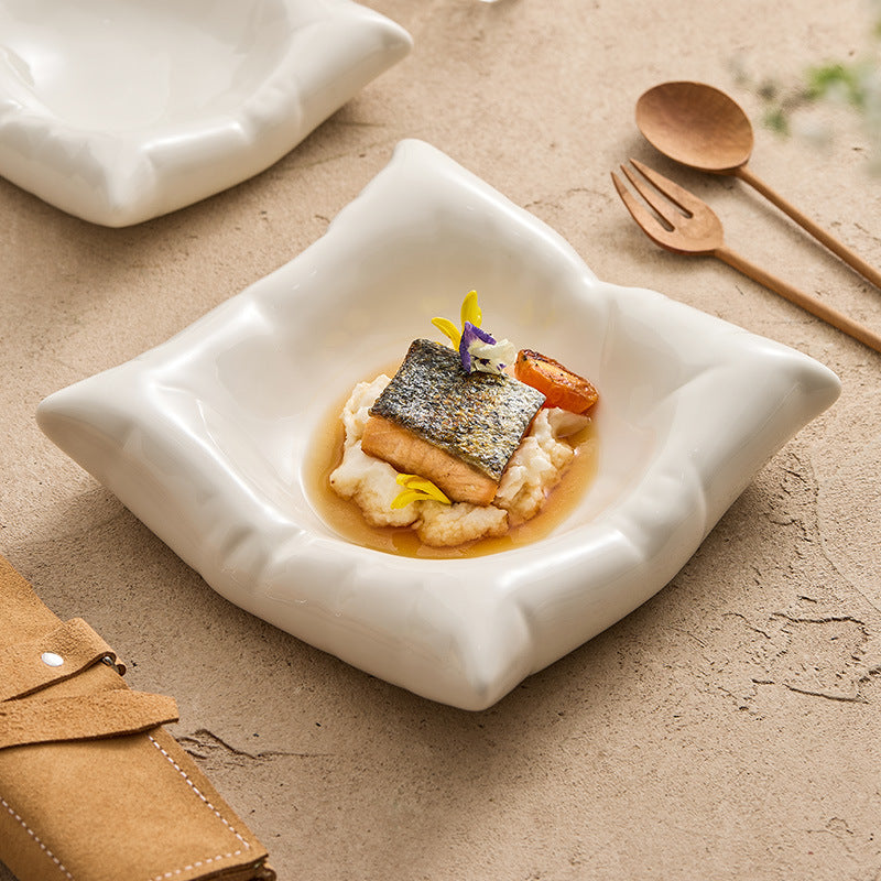 Square Ceramic Dinner Plates