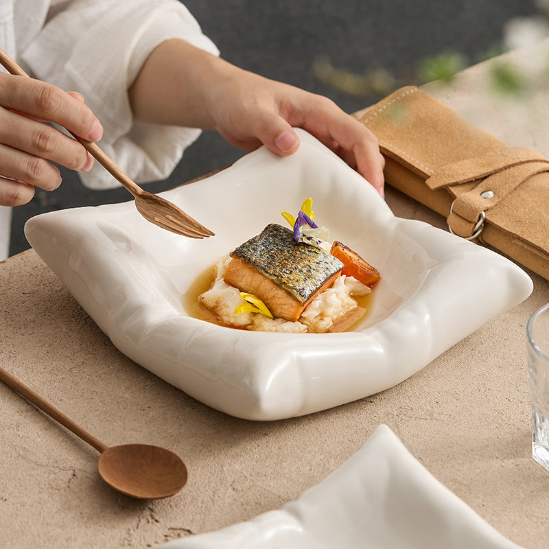 Square Ceramic Dinner Plates