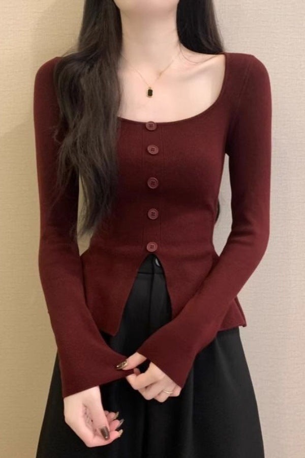 Square Collar Sweater