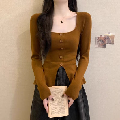 Square Collar Sweater