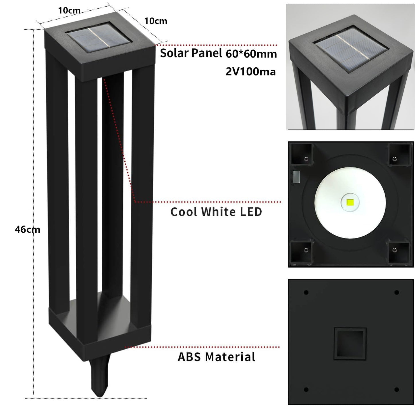 Square Column Lawn Light