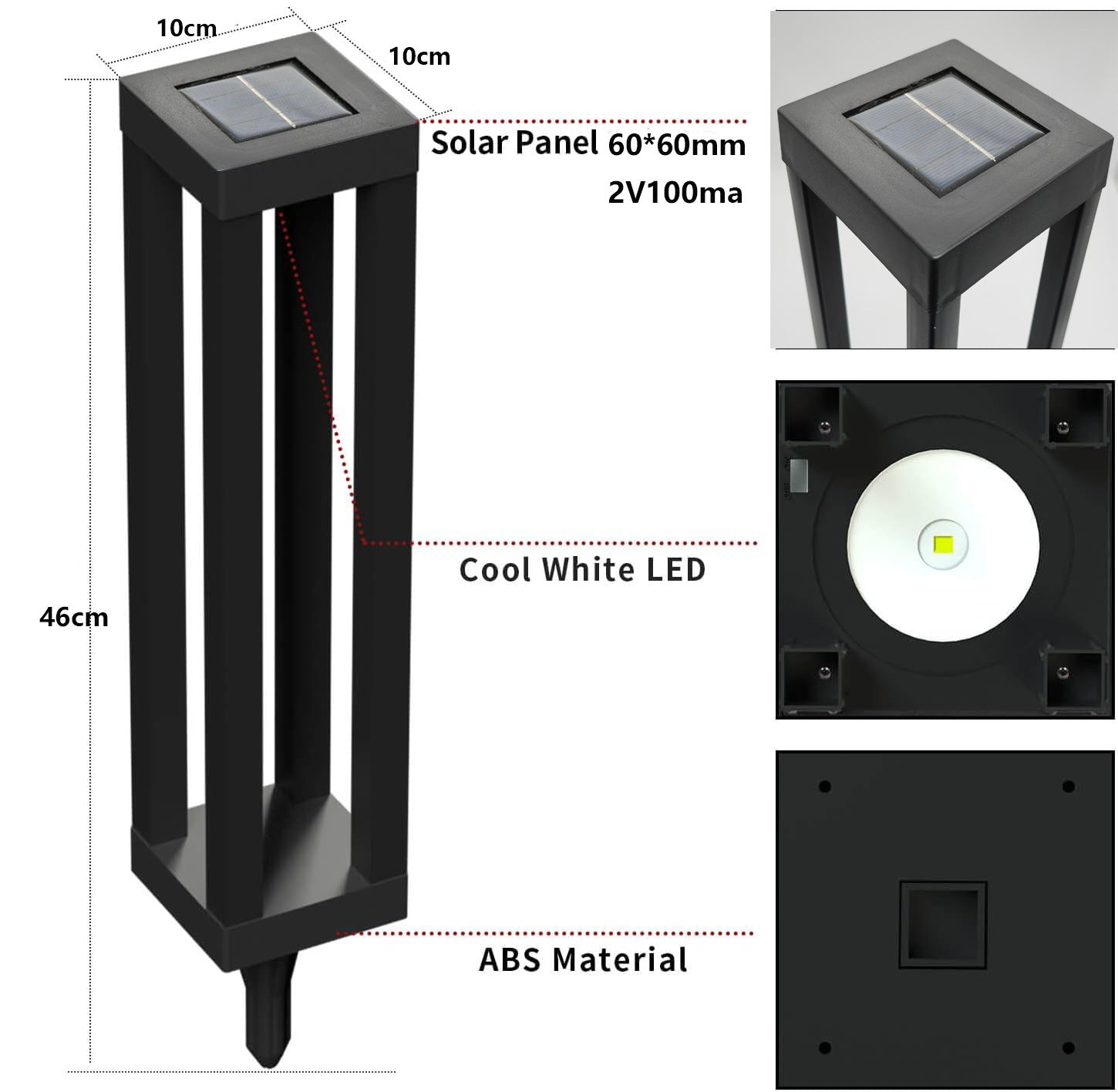 Square Column Lawn Light