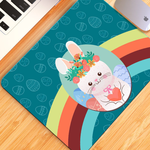Square Computer Mouse Pad with Multiple Designs
