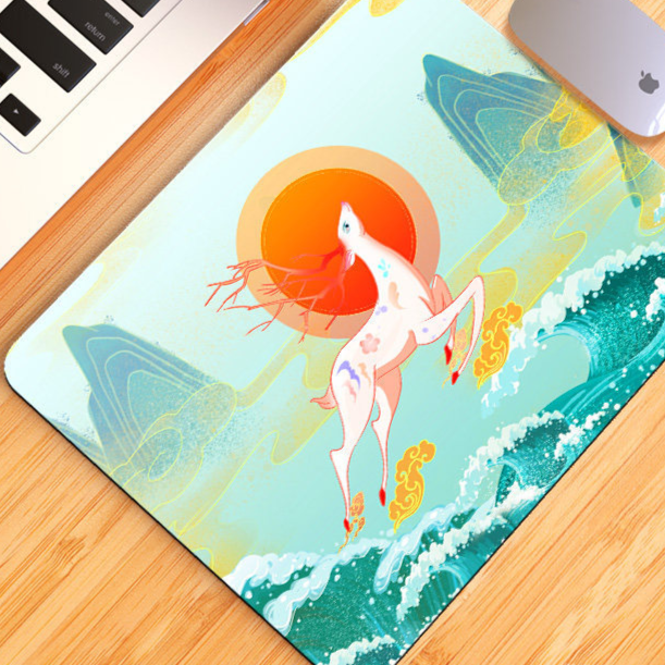 Square Computer Mouse Pad with Multiple Designs