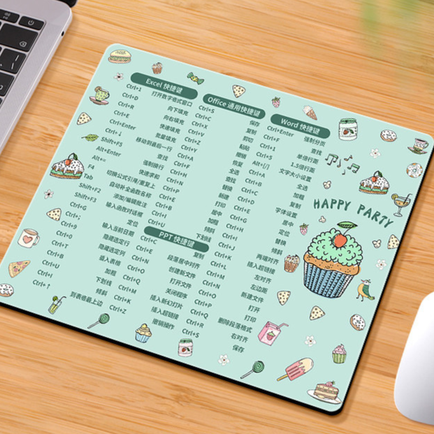 Square Computer Mouse Pad with Multiple Designs