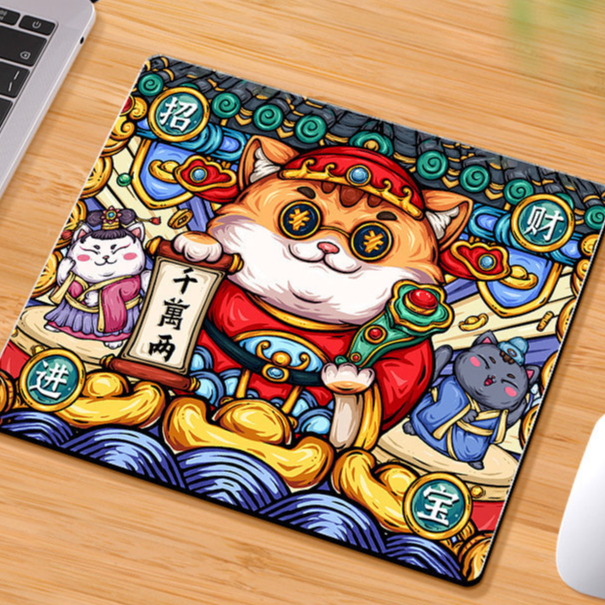 Square Computer Mouse Pad with Multiple Designs