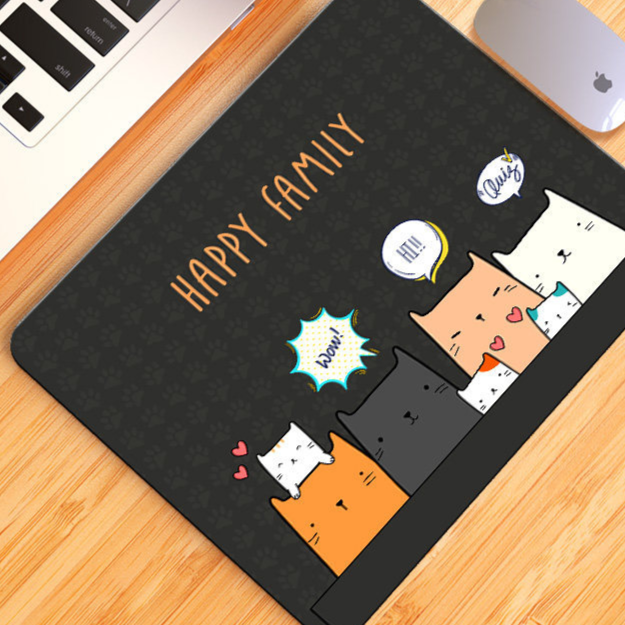 Square Computer Mouse Pad with Multiple Designs