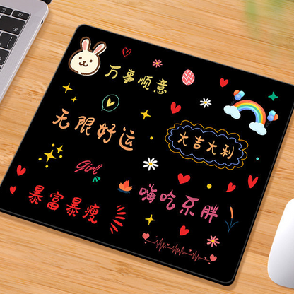 Square Computer Mouse Pad with Multiple Designs