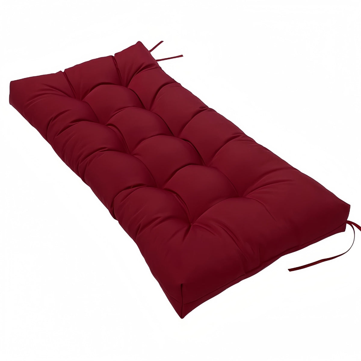Square cornered bench cushion