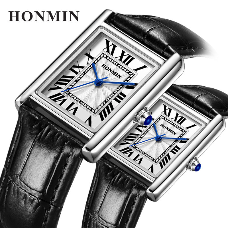 Square Couple Quartz Watch