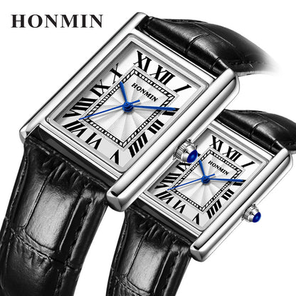 Square Couple Quartz Watch