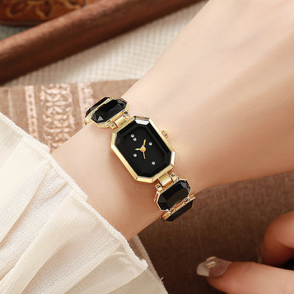 Square Crystal Quartz Watch
