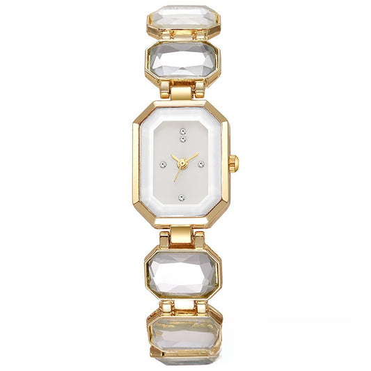 Square Crystal Quartz Watch