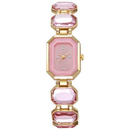Square Crystal Quartz Watch