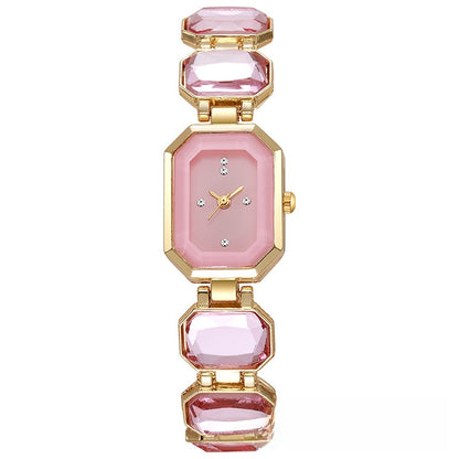 Square Crystal Quartz Watch