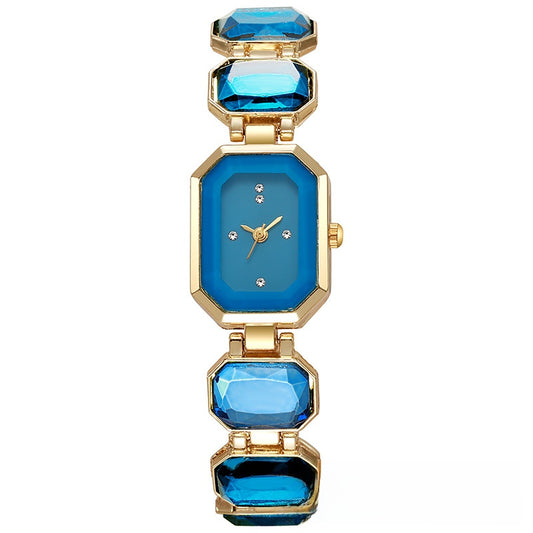 Square Crystal Quartz Watch