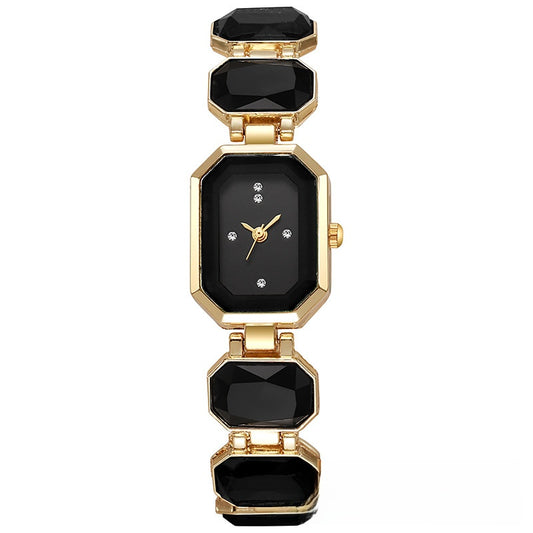 Square Crystal Quartz Watch