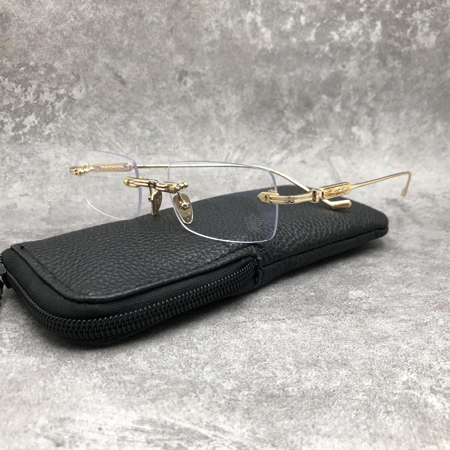 square-frame glasses
