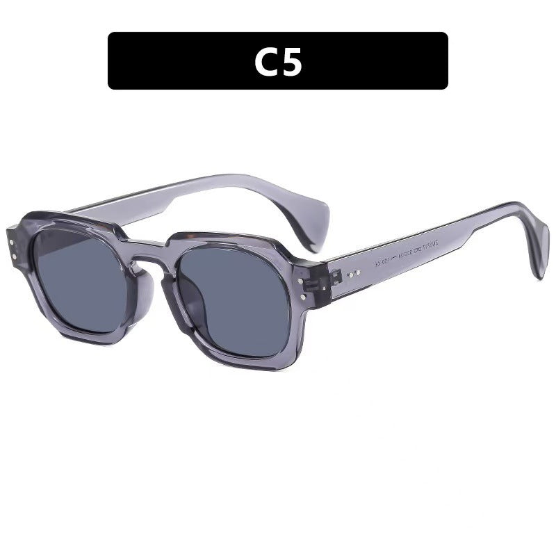 Square Frame Sunglasses with UV Protection