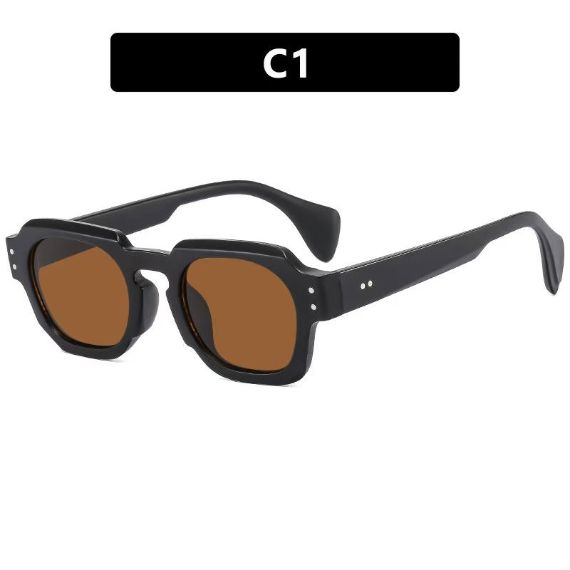 Square Frame Sunglasses with UV Protection