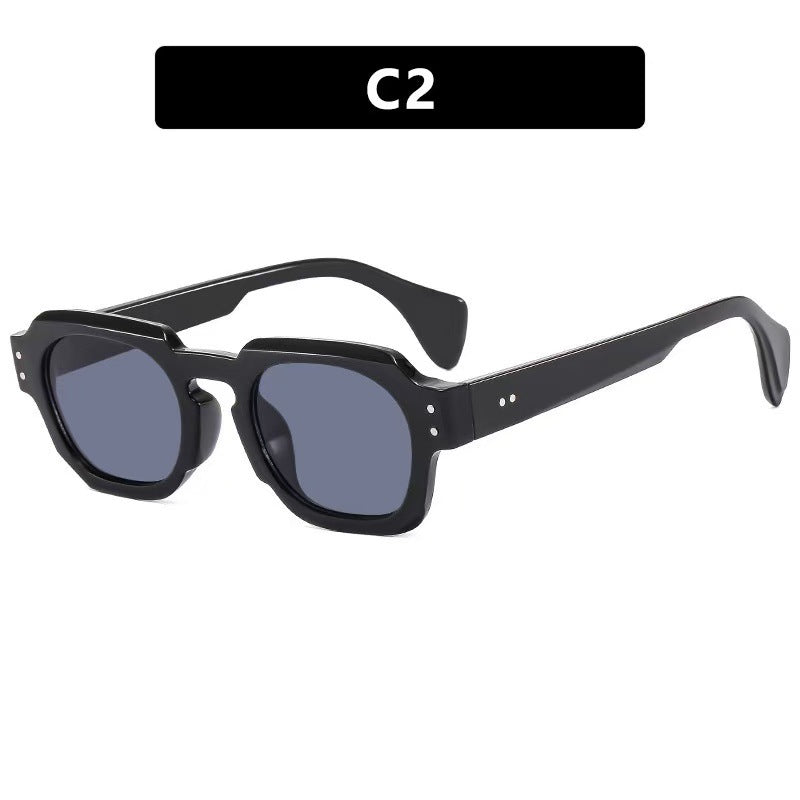 Square Frame Sunglasses with UV Protection