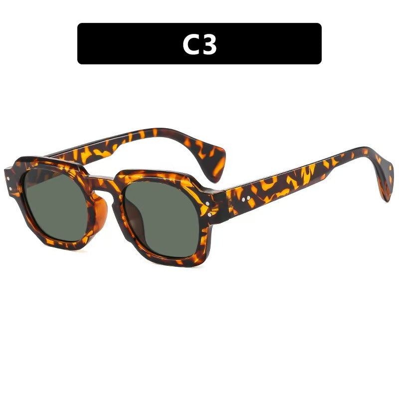 Square Frame Sunglasses with UV Protection