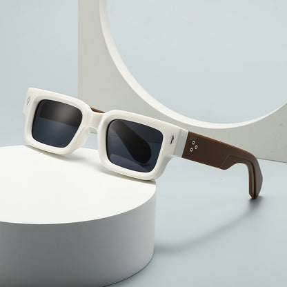 Square Frame Sunglasses with UV Protection