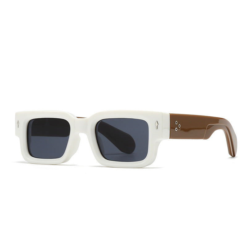 Square Frame Sunglasses with UV Protection