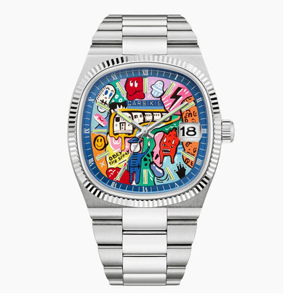 Square Graffiti Quartz Watch