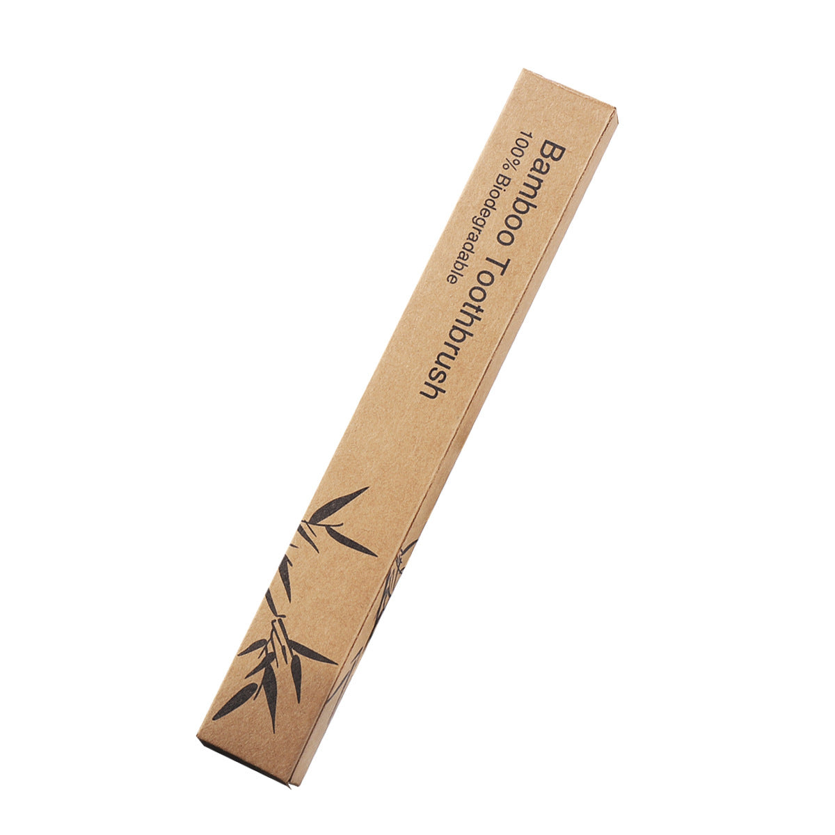 Square handle bamboo toothbrush