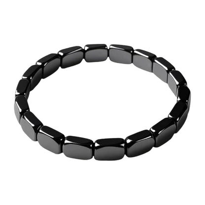 Square Hematite Elastic Bracelet