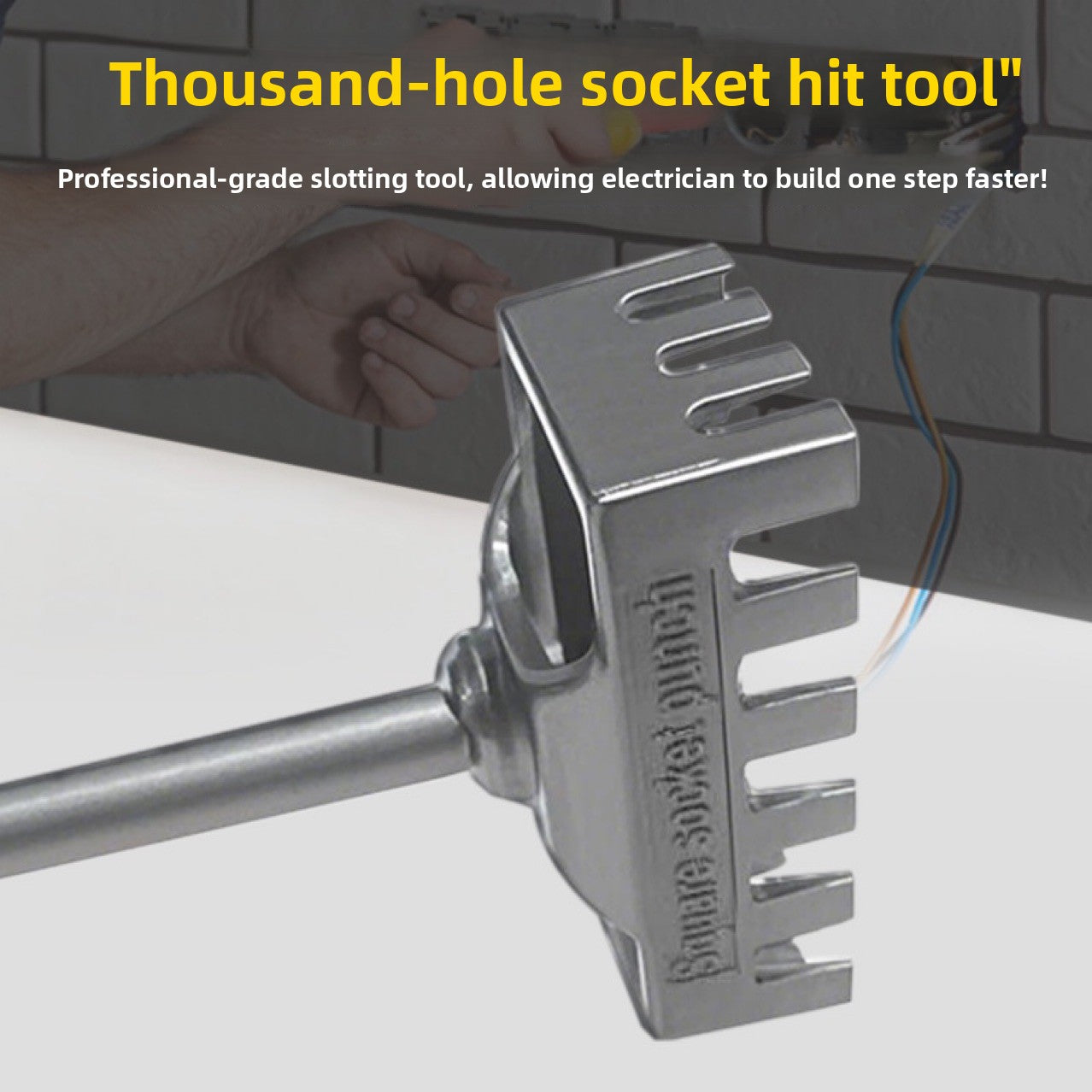 Square hole puncher, water and electricity line slotting machine