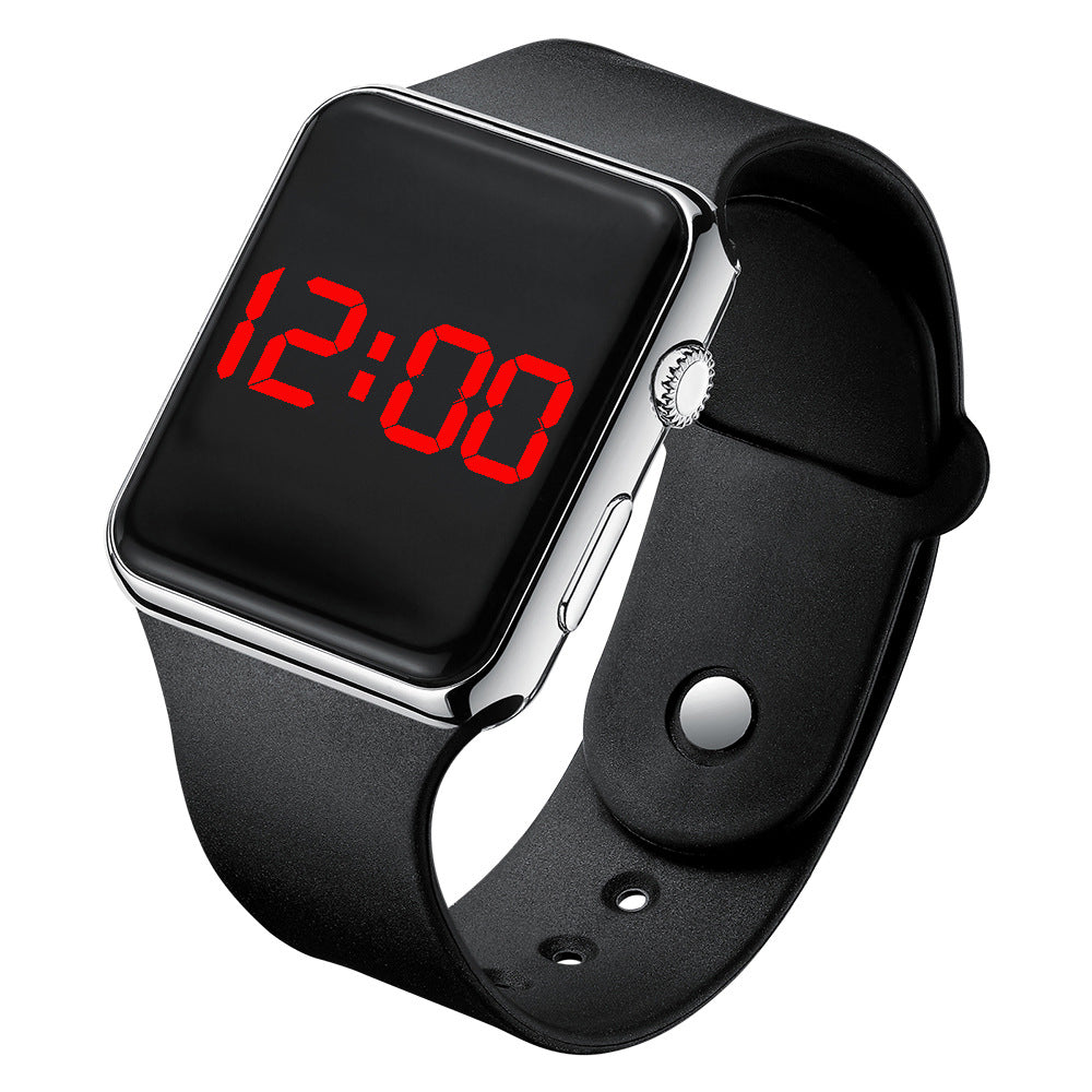 Square LED Digital Watch with Luminous Feature
